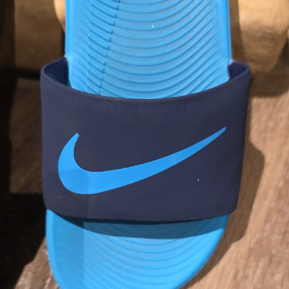 Nike Bright Blue Slide Sandals